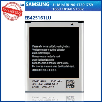 Prvotne 1500mAh EB425161LU baterija Za Samsung GT-S7562L S7560 S7566 S7568 S7572 S7580 i8190 I739 I8160 S7582 J105H Telefon