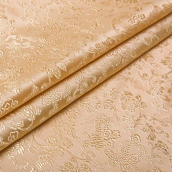 Nov prihod brocade barvana preja zlati zmaj tkanine za krpanje posteljo stanja obleko otrok krpo tkiva telas 100x150cm