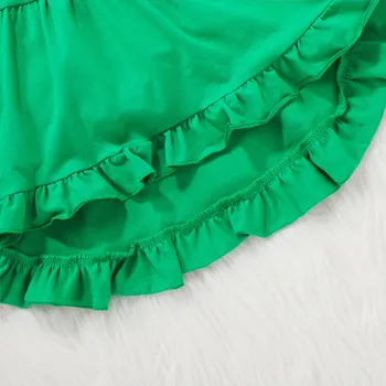 St Patricks Day Baby Dekle Oblačila, Ki Long Sleeve Zeleno Tuniko Legging Hlače Novorojenčka Dekle Obleke Zelena Pomlad Obleko Za Dekle