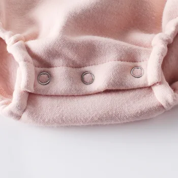Moda za dekleta jeseni, pozimi toplo mozaik pismo živali tiskanja bodysuits jumpsuits dojenčka novorojenčka dolg rokav obleka 0-18 M