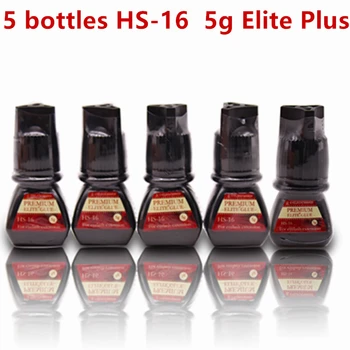 Brezplačna Dostava za 5 steklenic/veliko PREMIUM ELITE PLUS HS-16 5 g Lepilo, Hitro Sušenje Trepalnic Razširitve Gue-Kraž Lepilo Hrambe 8