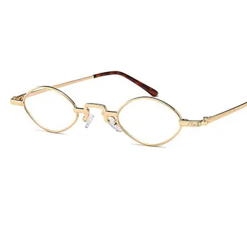 Srčkan Seksi Majhne Ovalne sončna Očala Ženske Znane blagovne Znamke Mala Zlata Jasno 2020 Vintage Retro sončna Očala Ženski rdeči okvir očal