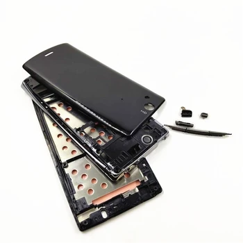 Spredaj Sredi Stanovanjske+Pokrov+Okvir Ploščo+Stranski Gumb Za Sony Ericsson Xperia Arc S LT18 LT18i LT15i LT15 X12 Celotno Ohišje