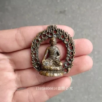 Starinsko bronzes Shakya Muni mini žep kipi Bude,