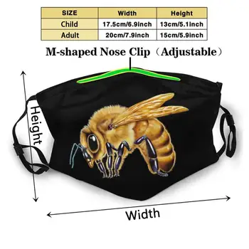 Honey Bee Novo 3D Maska Zaščitna Pokrivna Orodje Stroj za Večkratno uporabo Dihanje maske za obraz Čebel Čebelami Medu Insektov