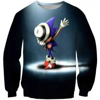 Sonic fantje, otroci fantje dekleta puloverju vrhovi otroška oblačila otroška oblačila velikosti 2 3 4 14 let baby majica
