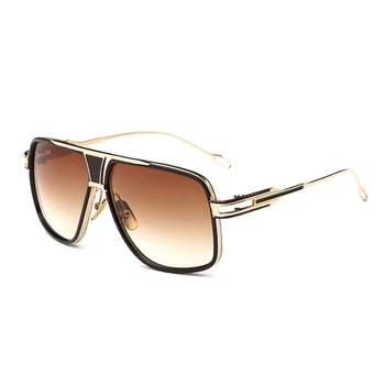 VIZIJA Kvadratnih Pilotni sončna Očala Moških Vožnje 2016 Moški Luksuzne blagovne Znamke sončna Očala Za Moške Kovin, Oblikovalec je Kul Odtenki OGLEDALO retro