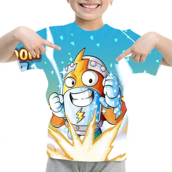 2020 Poletje Fantje 3D TShirt Super Zings Otroci T Shirt Ulične Kratek Rokav Priložnostne T-Shirt Superzings Otroke, Risanka Tee Vrhovi