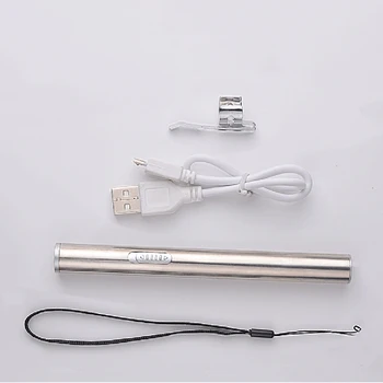 Mini Svetilke za Medicinske Priročno Pero Lahka USB za Polnjenje Majhnih varčna Svetilka LED Svetilko Žep LED Svetilka