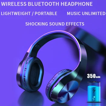 Res Brezžične Slušalke Bluetooth Prostoročno Slušalko z Mikrofonom AUX Žično Jack Podpira TF Kartice za Pametne Telefone, PC igre na Srečo