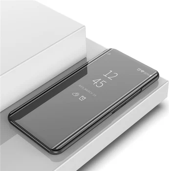 Za LG Žamet 5G Primeru Smart Projekcijska Stojala Ogledalo LGVelvet Kritje Zaščitna Usnjena torbica za LG Žamet 5G Telefon Vrečko
