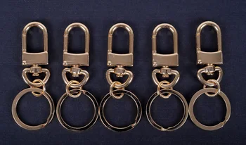 5pcs Zlato Zaklepanje Jastog Vrtljivi Zapirali Posnetke Vrečko Key Ring Kavljem Ugotovitve Keychain