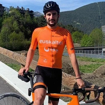 2020 Moških Kolo Set Pro Team Euskadi Kolesarjenje Jersey hlače, Hlače z Oprsnikom bo Ustrezala Ropa Ciclismo Kolesarska Oblačila MTB Gel Blazinico Hombre Kolesarski Komplet