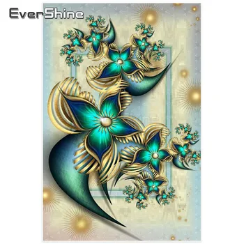 Evershine 5D DIY Diamond Slikarstvo Polni Sveder Navzkrižno Šiv Cvet Diamond Vezenje Slike Okrasnih Cvetov Stenski Dekor