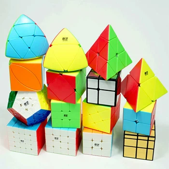 Qiyi Magic Cube Stickerless Hitrost 3x3x3 2x2x2 4x4x4 5x5x5 Cubo Magico 2x2 3x3 4x4 5 x 5 6x6 ragdoll seveda Profissional Igrača Otrok Darila