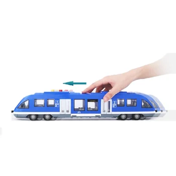 Simulacija Vztrajnosti Mesto Podzemni Vlak, Igrača Avto Model dvokrilna Vrata otroške Puzzle Z Lahka Glasba Zgodba Igrača Avto Otrok Darilo
