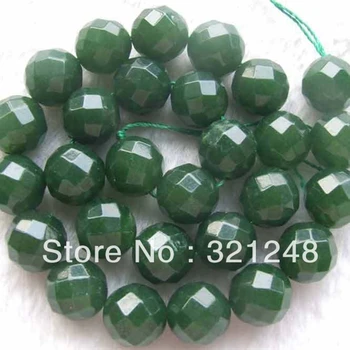 Lepa zelena naravnega kamna chalcedony jades 6 mm 8mm10mm 12 mm obrazi krog svoboden kroglice modni nakit, izdelava 15inch GE5035