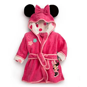 Disney Mickey Minnie Pozimi Pižamo Otroke Toplo Sleepwear Risanka Srčkan Domov Nositi Noč Obleke kopalni plašč za Baby Boy Girl