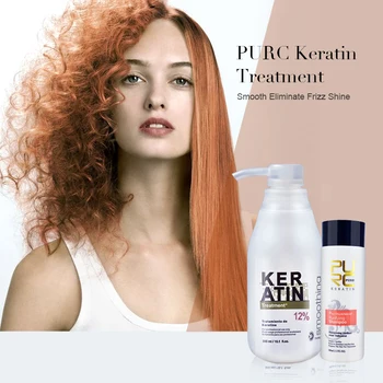 PURC Brazilski keratin 12% formalin 300 ml keratin zdravljenje set & čarobni lase masko za popravilo škode, sušilnik za lase, da nemoteno & shine