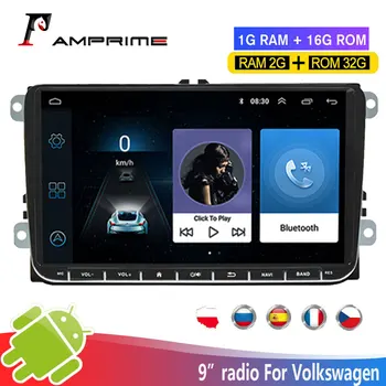 AMPrime Android Avto Multimedijski Predvajalnik, GPS Navigacija 2 din Autoradio 2din Stereo MP5 avtoradia Za Volkswagen Passat Golf5/6 MK5
