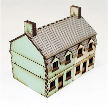 Nov Prihod Lesene Miniaturni Vojne Hiša