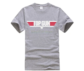 Krog Vratu Zabavno t-shirt Top Gun t-shirt
