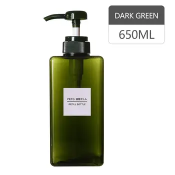 650 ml plastične prazna, črpalka za razpršilnik steklenico šampona gel za prhanje steklenico Potovanja Parfum Tekoči Kozmetični Vial
