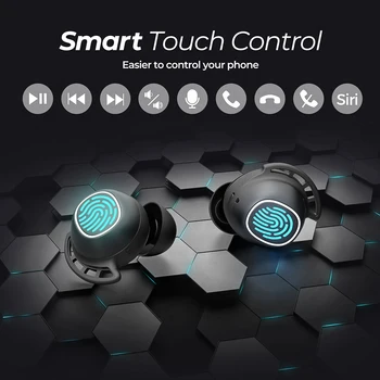Mpow M30 Pravi Brezžični Čepkov Bluetooth 5.0 TWS iPX7 Nepremočljiva 25h Pogovora Levo/Desno Mono Touch Kontrole Za iPhone 11 Xiaomi