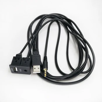 Biurlink 100CM Avto Podaljša AUX USB Adapter USB, AUX Oprema Visoke Kakovosti za Fiat Grande Punto