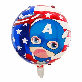 10pcs 18 inch Captain America Folija Balon Otroci Rojstni dan Dekoracijo Avengers Baby Tuš Baloni Zrak Golbos DIY Dekoracijo