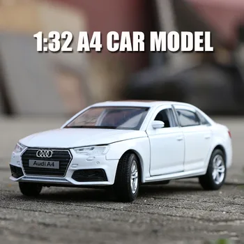 1:32 Audi-A4 model Diecast zlitine športni model avtomobila potegnite nazaj, zvoka in svetlobe, igrače otrok darilo zbiranje igrač v247free dostava