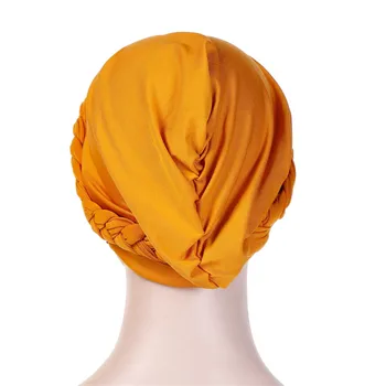 Trendy muslimanske ženske notranje kape za hidžab Indija, ovijte glavo turban bonnet, z vrtanje barva hidžab underscarf kape turbante