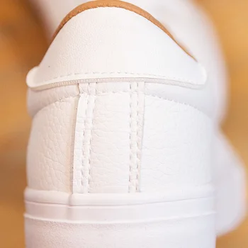 2020 novo pomlad tenis feminino čipke-up beli čevlji ženske PU Usnje barva ženski čevlji priložnostne ženske čevlje, superge NVX161