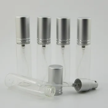 100PC 5ML 10 ml steklene Vžigalnike Prenosni vzorec parfuma steklenice Potovanja Razpršilo Spray Prazne stekleničke parfuma mini vzorec posodo