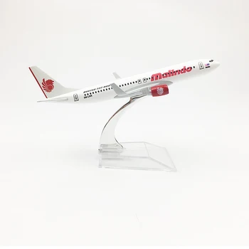 Brezplačna dostava malindo Airlines model letala Boeing 737 letalo 16 CM Kovinske zlitine diecast 1:400 letalo model igrača za childre