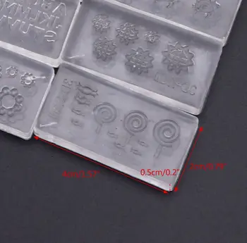 30 Stilov DIY 3D Acrylic Nail Art Orodje, Silikon, Vklesan Plesni Predlogo Plesni Kit