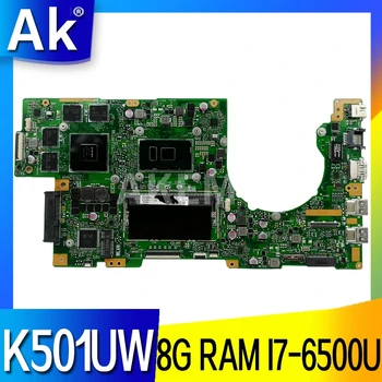 Akmey K501UW Prenosni računalnik z Matično ploščo Za Asus K501UXM K501UQ K501UW Mainboard GTX960M /I7-6500 CPU/8G-RAM/ DDR4
