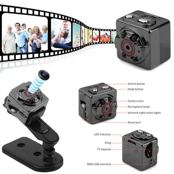 SQ8 Smart 1080p HD Mala Skrivnost Mikro Mini Fotoaparat, Video Kamera Noč Brezžični Telo DVR DV Drobne Minicamera Microchamber