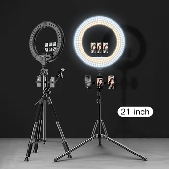 MAMEN 21 palčni Selfie obroč svetlobe 18 palčni LED Bliskavico 45 cm Osvetlitev video studio Za Youtube Živo sliko S Stojalom