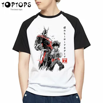 Moške Boku Ni Junak Univerzami Anime T Shirt Moj Junak Univerzami T-Shirt Fant Priložnostne Tshirt za Človeka Vrhovi Moški Ulične Tees Majice