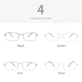 Titana Optičnih Očal Okvir Kratkovidnost Eye Glasses Unisex Očala na Recept Očala Poslovanje NE Vijak Očal Okvir