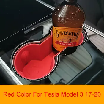 Za Tesla Model 3 17-20 Dvojno Odprtino Pijte Vodo Pijač Imetnik Črna Modra Siva Rdeča