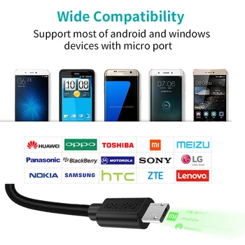 CHOETECH Micro USB Kabel hitro polnjenje Kabel za Xiaomi Redmi Opomba 5 Redmi 7 Samsung S7 S6 J7 A5 A7 huawei P9 P10 Mate 10 Lite