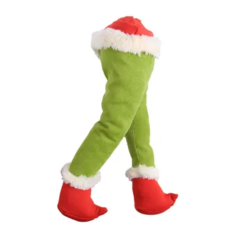 40# Santa Claus Plišastih Noge Za Božični Okraski Smešno Polnjene Noge Venec Božično Drevo Okraski Božič Okno Vrata Garland