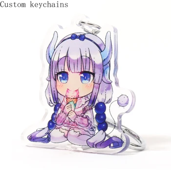 10pcs UV Tiskane Meri Anime Akril Keychain