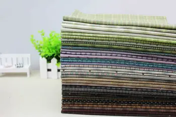 Preja-barvane tkanine 25*24 DIY Ročno krpanje prešite odeje 20 Drugačen slog bombaž podeželju Trak