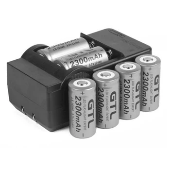 Podrobnosti o 6x 2300mAh 16340 CR123A 3,7 v Li-ionska Akumulatorska Baterija + Pametni Polnilnik B172 GTL EvreFire