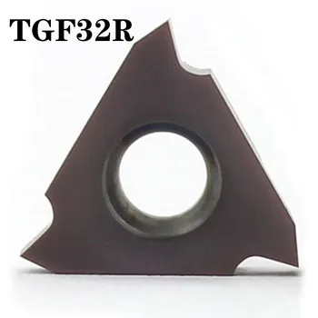 TuGe Stružnica stružni karbida vstavi trikotnik rezanje vstavi rezilo TGF32R TGF32L za valjanje cevnih utorov na 0,5 mm 1 mm 1,5 mm 2 mm 3 mm