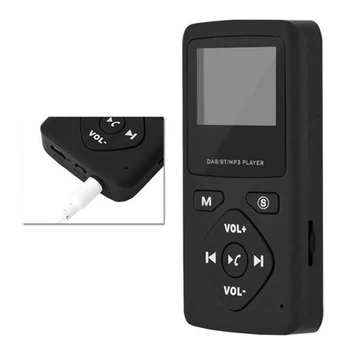 Prenosni DAB/DAB+ Žep Digitalni Radijski Sprejemnik Bluetooth, MP3 Predvajalnik s Slušalkami, Radijski Sprejemnik