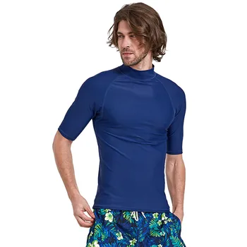 Ping Dolg Rokav Plavanje T Shirt / Dokolenke UPF 50+ Kopalke Izpuščaj Stražar Človek Plaža, Sonce, UV Zaščito, Potapljanje, Surfanje Obleko